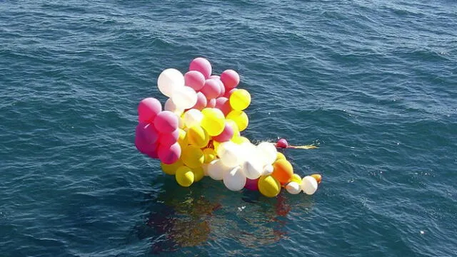  Los globos fueron hallados en medio del mar de Brasil. El Confidencial   