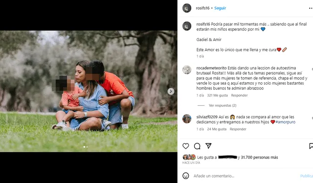  Rosa Fuentes se lució en tierna sesión de fotos junto a sus tres pequeños. Foto: Rosa Fuentes/Instagram<br> 