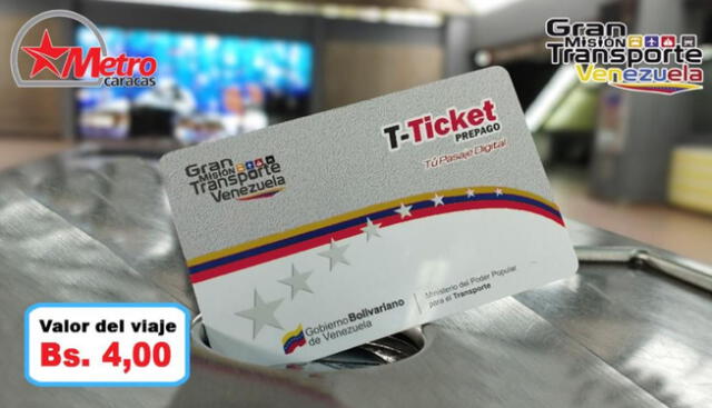 Tarjeta sin contacto del Metro de Caracas. Foto: Twitter/@metro_caracas Tarjeta sin contacto del Metro de Caracas. Foto: Twitter/@metro_caracas