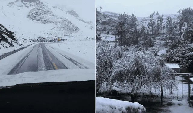 Nieve en Cusco. Foto: difusión   