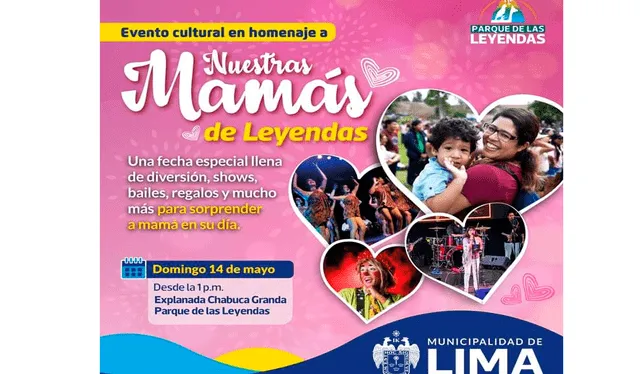  El Parque de Las Leyendas presenta diversos eventos para celebrar el Día de la Madre. Foto: Parque de Las Leyendas 