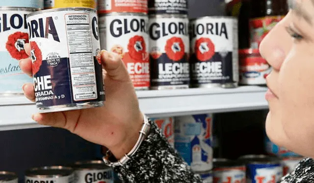 Leche Gloria: empresa eleva el precio del tarro azul; sin embargo disminuye su contenido. Foto: Andina   