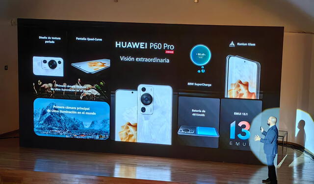Presentación del Huawei P60 Pro.