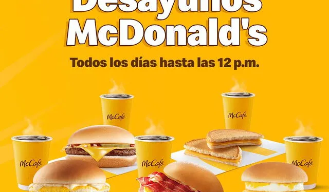  Los desayunos de McDonald's regresan luego de 3 años de ausencia en el mercado peruano. Foto: McDonald's Perú   