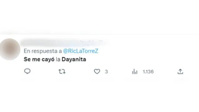  Comentario sobre el caso entre 'JB' y Dayanita. Foto: captura/Twitter   