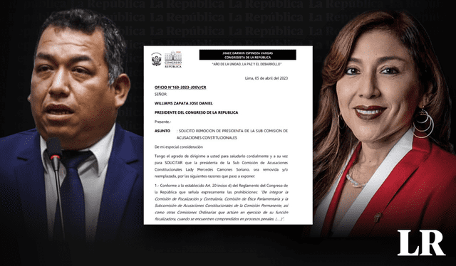  'Los Niños': Darwin Espinoza pide retiro de Lady Camones de la SAC a poco de votarse informe final. Foto: composición LR/Archivo 