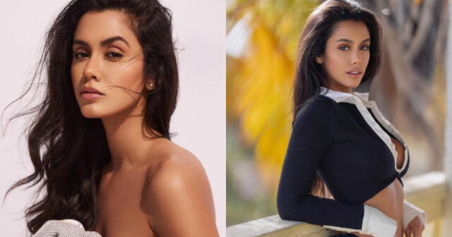  Camila Escribens ha modelado para diversas marcas estadounidenses. Foto: composición LR/captura de Instagram    