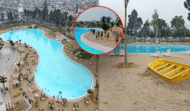 La playa artificial de SJL es la primera de su clase que se inaugura en Lima. Foto: Municipalidad de Lima/difusión   