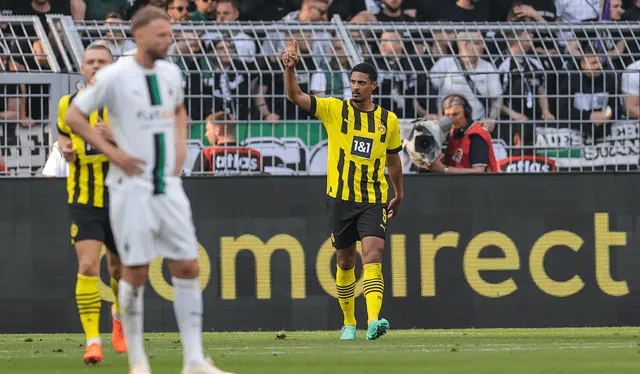 Sébastien Haller lleva anotados nueve goles con el Borussia Dortmund. Foto: EFE 