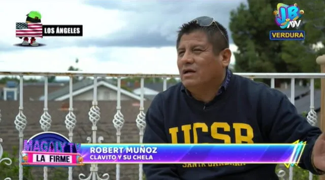 Robert Muñoz tuvo que quedarse a residir en Estados Unidos. Foto: captura/ATV 