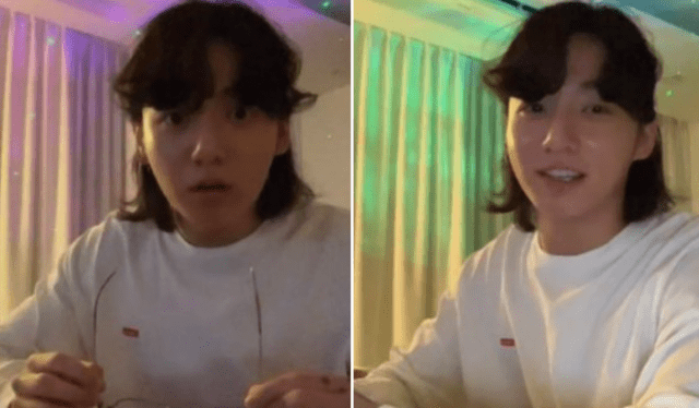 Jungkook de BTS en transmisión en vivo de Weverse