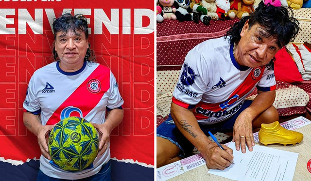  El comediante, durante su juventud, fue futbolista de torneos amateur. Foto: Atlético Municipal/Facebook   