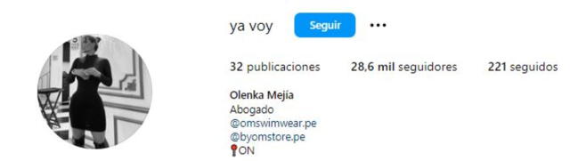 Olenka Mejía estudió una carrera y creó una marca de ropa. Foto: Olenka Mehía/Instagram y    