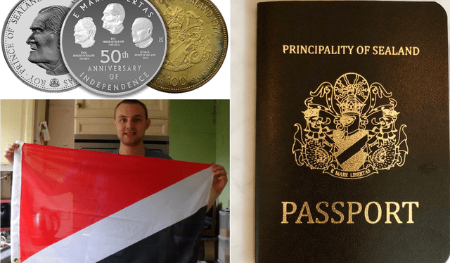 El Principado de Sealand tiene su propia moneda, bandera y pasaporte