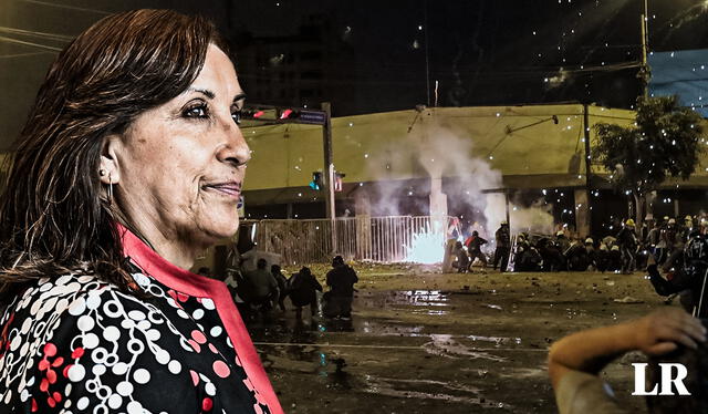 Dina Boluarte afirmó que no dio autorización para uso de armas letales en protestas. Foto: composición LR 