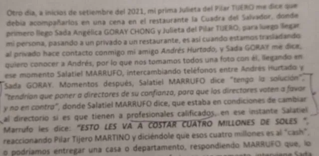 Confesión del periodista Mauricio Fernandini por su participación en el caso de Sada Goray y Salatiel Marrufo.   