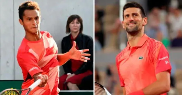 Juan Pablo Varillas se medirá ante Novak Djokovic el domingo 4 de junio. Foto: composición LR/EFE   