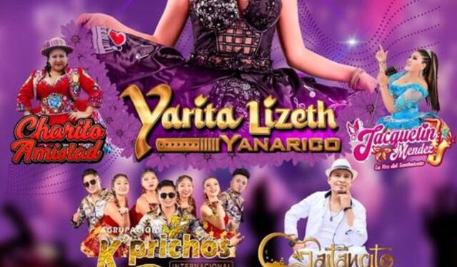  Yarita Lizeth estará presente en Ayacucho para brindar un show gratuito junto con otros artistas. Foto: Municipalidad Distrital de Jesús Nazareno/Facebook   