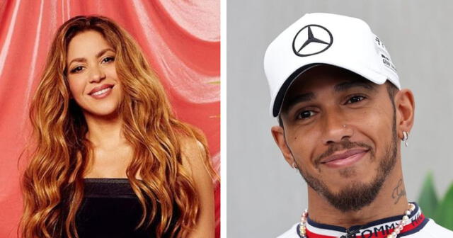 Shakira y Lewis Hamilton alborotan las redes sociales con foto juntos. Foto: composición LR/ Billboard/ Motorsport   