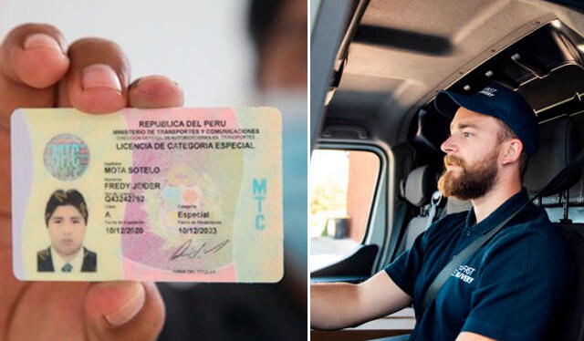  Una licencia de conducir A4 es la más alta que existe en el Perú. Foto: composición LR/ Gob/ Istock   