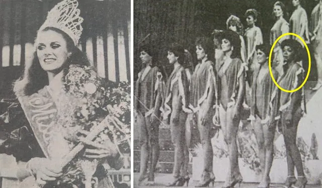  Vivien Rose Griffiths Shields fue elegida miss Perú 1983. La organización colocó a Adriana Ascuez para negar que existía racismo. Foto: composición LR/La República/Oiga<br><br>    