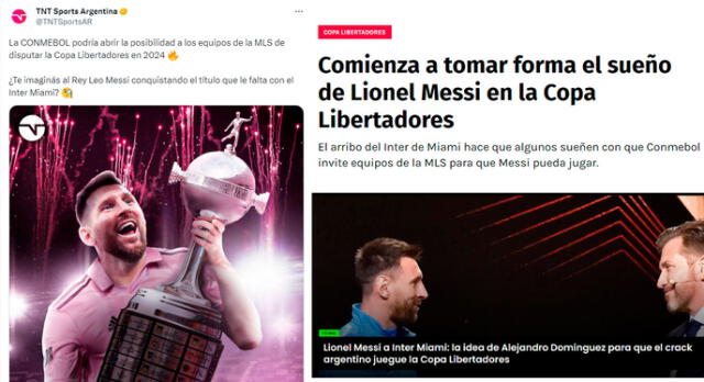 Portadas de los principales diarios de Sudamérica. Foto: composición GLR/TNT Sports/Redgol/DirecTV Sports.   