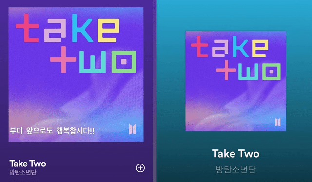 Historias en Instagram de Taehyung y Namjoon de BTS por el estreno de "Take two". Foto: captura/Instagram   