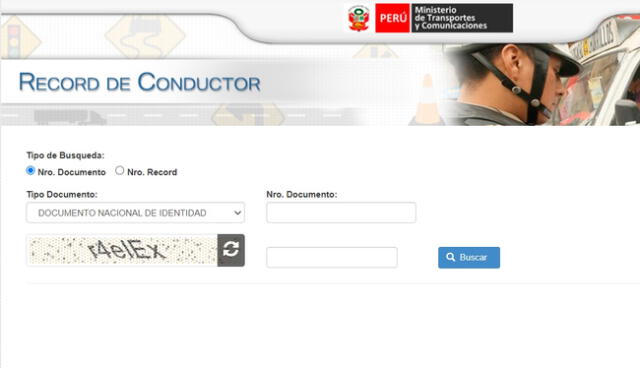  Plataforma virtual del MTC permite obtener gratis récord de conductor.   