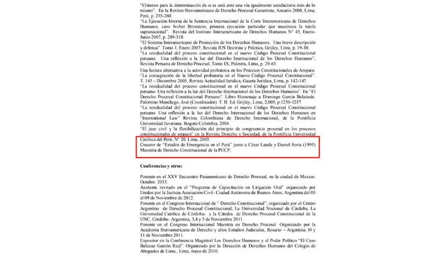  Currículum vitae del abogado de la presidenta Dina Boluarte. Fuente: La República 