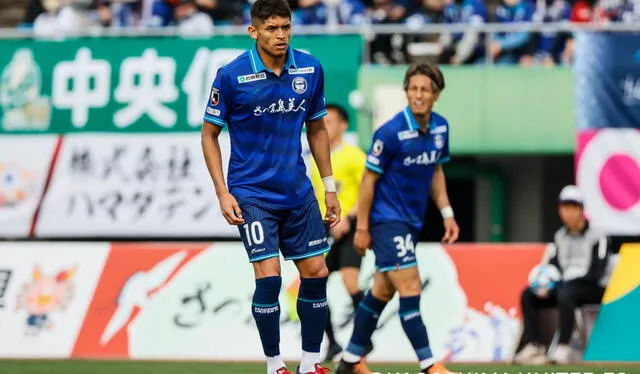 Frank Romero lleva la '10' en el Kagoshima United de la J3 League. Foto: Kagoshima United 