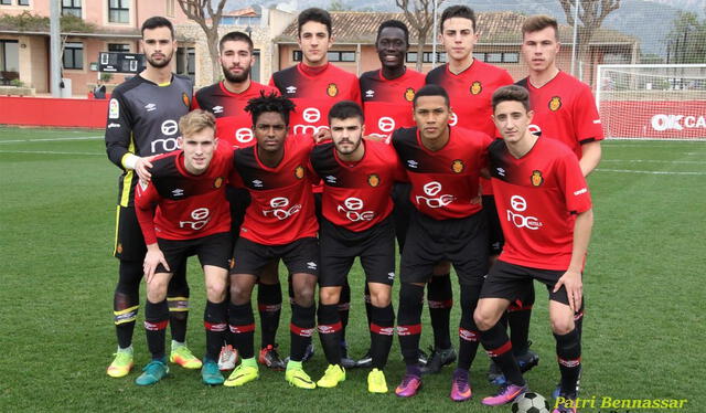 Bryan Reyna solo disputó un cotejo como titular con el primer equipo del RCD Mallorca. Foto: Mallorca   