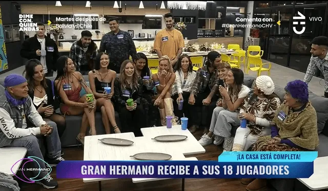 "Gran hermano Chile" dio la bienvenida a 18 participantes. Foto: Chilevisión   