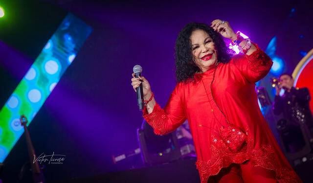 Eva Ayllón participated in the three-day concert of Grupo 5 In Arequipa.  Photo: Visual Studio 