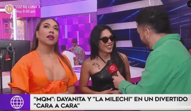 Milechi y Dayanita en América Televisión. Foto: captura de América TV   