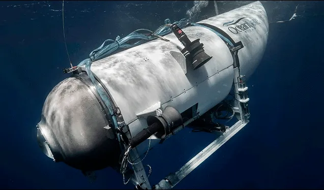  Autoridades buscan al submarino Titán en las profundidades, la superficie y desde el aire. Foto: OceanGate   