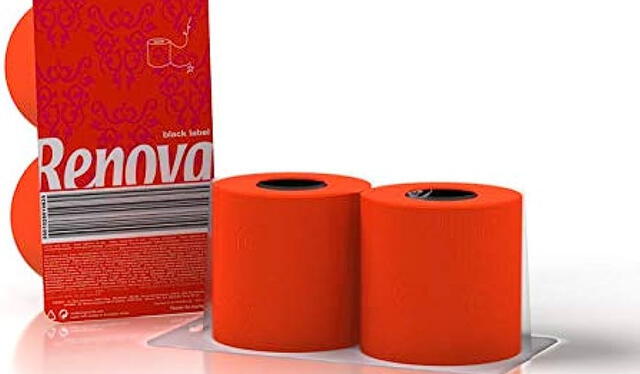 Renova se caracteriza por ofrecer papel higiénico de colores brillantes. Foto: Amazon 