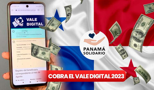  El Vale Digital tuvo una extensión este 2023 para que los panameños reciban el apoyo económico. Foto: Pinterest/ Panama Solidario/ Composición LR    