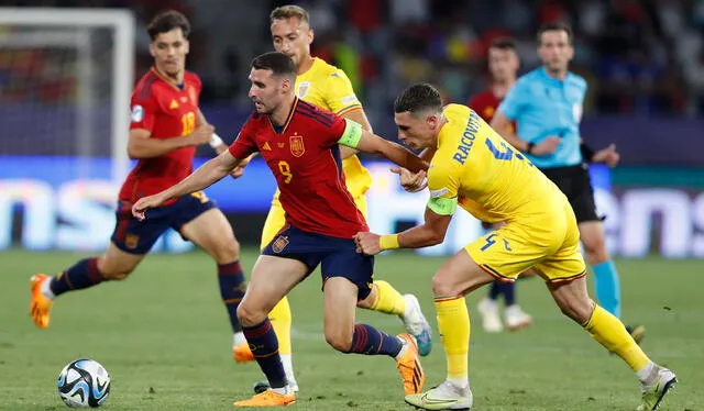 Con una gran demostración ofensiva, España derrotó 3-0 a Rumanía. Foto: EFE   