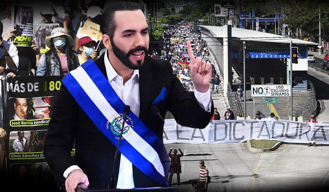 La figura política del presidente salvadoreño, Nayib Bukele ha generado opiniones divididas. Foto: composición LR/AFP   