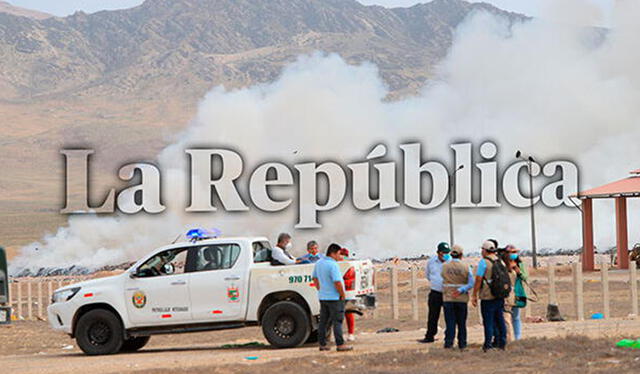  Inspección. Personal de la OEFA llegó hasta la emergencia. Foto: Clinton Medina/La República    