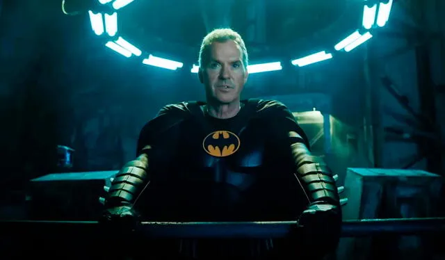Michael Keaton se puso nuevamente el traje de Batman en la última película de “The flash” (2023). Foto: Warner Bros.   