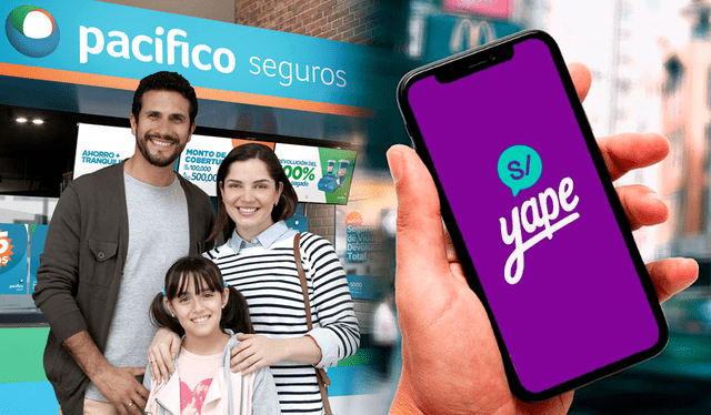 Yape es el aplicativo más usado por los peruanos para hacer transferencias y recibir dinero. Foto: composición/Pacífico Seguros/difusión   
