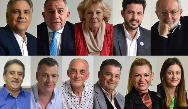 Candidatos a gobernador en las elecciones 2023 en Córdoba. Foto: La Voz   