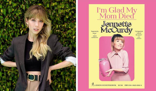 La actriz Jennette McCurdy publicó su libro "Me alegro de que mi mamá muriera" en 2022. Foto: composición LR/The Independent/Jennette McCurdy   