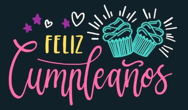   Imágenes para compartir por cumpleaños. Foto: difusión.     