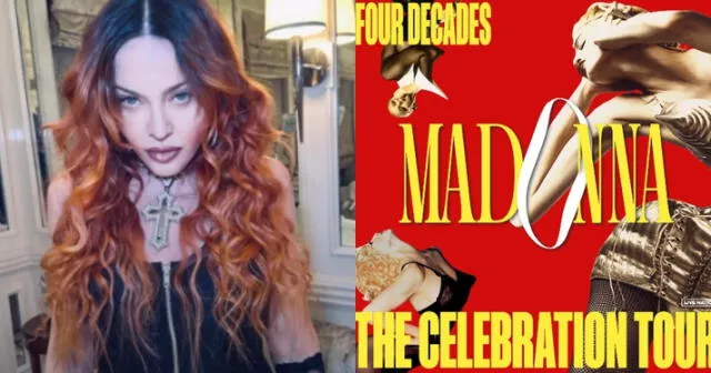 Madonna anunció su gira mundial que incluía países como México para conmemorar sus 40 años de trayectoria musical. Foto: composición LR/captura de Instagram   