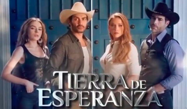 Carolina Miranda, Andrés Palacios, Luis Roberto Guzmán y Sofía Castro son parte del reparto de “Tierra de esperanza”. Foto: Las Estrellas   