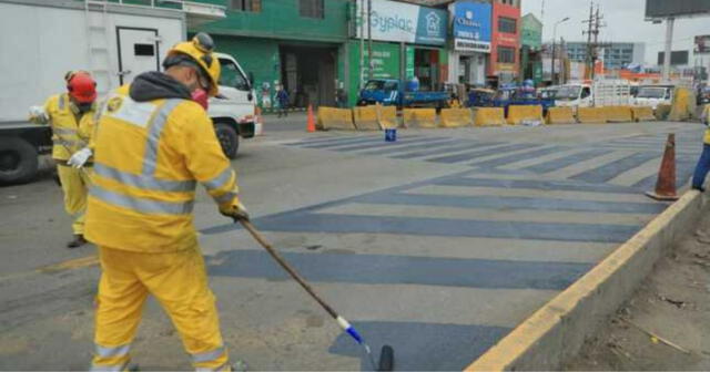 Los puntos que se encontraban bloqueados con muros y tranqueras. Foto: MTC   