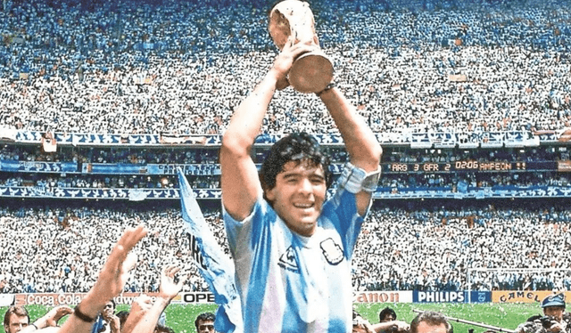Diego Armando fue campeón con Argentina en el Mundial México 1986. Foto: Soy Fútbol    