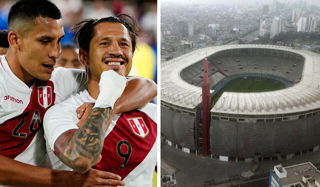  Para las eliminatorias a Qatar 2022, la selección peruana jugó todos sus partidos de local en el Estadio Nacional. Foto: composición FPF/Andina   